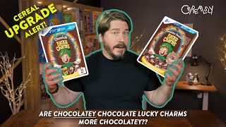 New CHOCOLATEY Chocolate Lucky Charms review Is it an upgrade [upl. by Thayne]