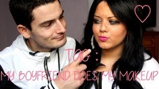 ♡ TAG  My boyfriend does my makeup [upl. by Etireuqram]