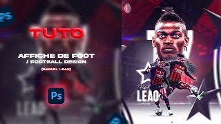 Tuto  Affiche de foot  Football design Photoshop [upl. by Esened]