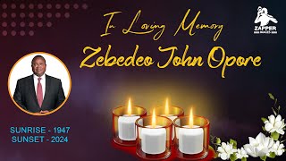 CELEBRATING THE LIFE OF HON ZEBEDEO JOHN OPORE [upl. by Noled]