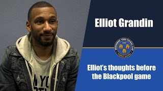 INTERVIEW  Elliot Grandin pre Blackpool A  Town TV [upl. by Ahsead]