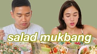 Salad Mukbang and QampA [upl. by Nottnerb]