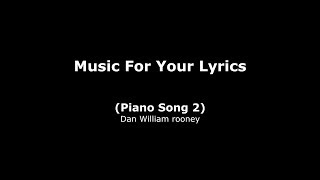 Songwriters Backing Track Piano Song 2 [upl. by Tarazi]