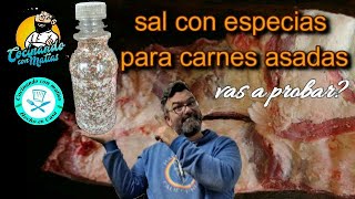 receta SAL con ESPECIAS sal condimentadapara carnes asadas RUB casero🤔 cuando salar el asados 🍖 [upl. by Urian398]