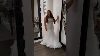 Classic Mermaid Wedding Dress by Morilee plus size in metro Atlanta [upl. by Ardnosal]