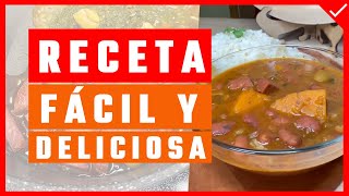 HABICHUELAS Guisadas APLATANADAS  Receta Fácil [upl. by Anaujit]