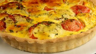 Tarte crémeuse à la moutarde tomate chèvre  Le bonheur des choses simples  Délicieux [upl. by Leggat483]