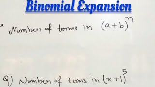 FIND THE NUMBER OF TERMS IN A Binomial EXPANSION IN 5 SECONDS BINOMIAL THEOREM SUPER mastercadre [upl. by Koenraad]