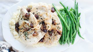 PanSeared Chicken with Prunes and Sage [upl. by Ecirahc]