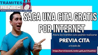 Como sacar una cita en la RENIEC por internet 2022  Para recoger dni o renovacion de dni [upl. by Langbehn315]