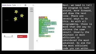 Intro to Tech Lesson How to get started with Blockly Games Turtle Level 6 [upl. by Johannah]