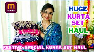 Huge Meesho Kurta set Anarkali Kurta set Gown Haul Meesho Kurta set Haul Mega Blockbuster sale [upl. by Fellows573]