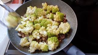 CHOU ROMANESCO ET PETITS LARDONS [upl. by Bigler]