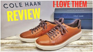 REVIEW MENS Cole Haan Grandpro TopSpin Sneaker  Shoes I love them [upl. by Ellehs]