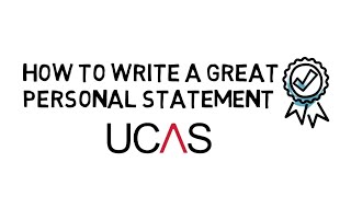 How to write a great personal statement for applying to university [upl. by Droffats104]