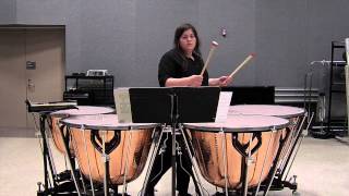 Timpani Solo quotCanariesquot by Elliot Carter McKayla Phillips [upl. by Nosnev]