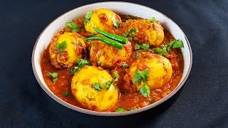 Punjabi Egg Curry  Dhaba Style [upl. by Acinimod517]