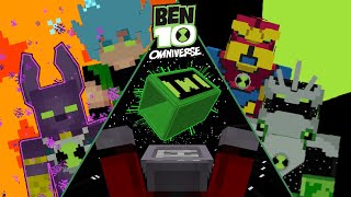 Marshys Secret of the Omnitrix Addon Part 1 Biomatrix amp Fusion Aliens Minecraft Ben 10 Mod [upl. by Alemrac]