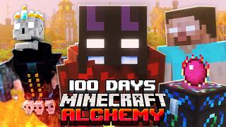 I Survived 100 Days in Minecraft Alchemy [upl. by Sluiter429]