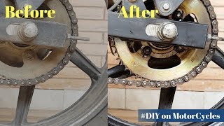 DIY  Cleaning Motorcycle chain  सरल व सही तरीका GaganGarage [upl. by Scherle435]