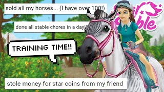 NEVER HAVE I EVER TRAINING TIME 😬 Star Stable [upl. by Eniluqcaj424]