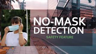 NoMask Detection  A video analytics based safety application  AllSafe  AllGoVision [upl. by Lavena639]