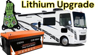 RV Lithium Battery Upgrade  Class A Motorhome Lead Acid vs Lithium Batteries [upl. by Bevon]