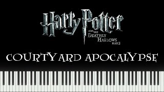 Harry Potter 8  Courtyard Apocalypse Synthesia Piano [upl. by Torie]