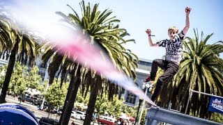 Highlining Meets Tricklining in San Francisco  Red Bull Baylines [upl. by Aizitel]