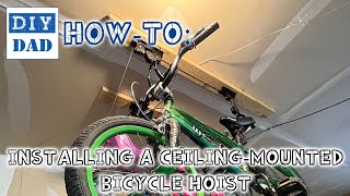 Installing a CeilingMounted Bicycle Hoist [upl. by Hacissej6]