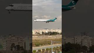 Caspian airlines Maddog with new livery landing at Tehran International Airport [upl. by Anitaf447]