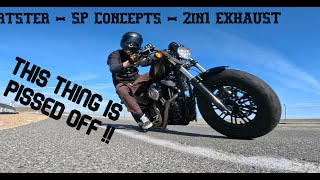 HARLEY SPORTSTER48 xx SP CONCEPTS  PURE SOUND  Canyon Ripping [upl. by Aalst]