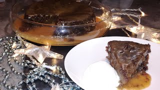 Sticky Toffee Pudding with Salted Caramel  dessertchristmaspudding [upl. by Nylaj]