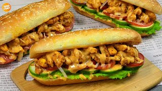 New Chicken SUBWAY Sandwich RecipeRamzan Recipe 2024 New Recipe 2024 Ramzan special recipes 2024 [upl. by Dorthy209]