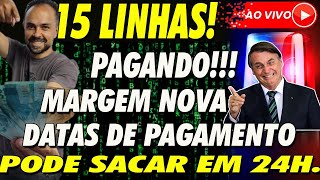 SAIU Nova margem saque em 24 horas 15 linhas liberadas DATA DE PAGAMENTO [upl. by Akel]