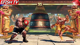 Shirtless Balrog vs Classic Dhalsim Hardest AI  STREET FIGHTER V [upl. by Adnahc]