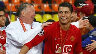 Cristiano Ronaldo amp Sir Alex Ferguson celebrate Manchester Uniteds 2008 Champions League success ❤️ [upl. by Bovill]