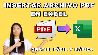 INSERTAR ARCHIVO PDF en EXCEL masquetips [upl. by Humphrey]