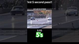 Cleatus’s first 5 second pass in Eaglechevy worldcup dragracing [upl. by Oberg141]