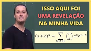 DEMONSTRAÇÃO DO BINÔMIO DE NEWTON COM COMBINATÓRIA  Roberto Imbuzeiro [upl. by Keating]