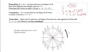 Calcul trigonométrique Partie 2 Abscisse curviligne  Applications [upl. by Gow311]