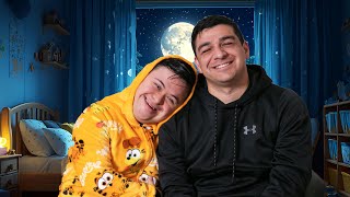 Realistic Nighttime Routine With My Brother With Down Syndrome And Autism [upl. by Knighton]