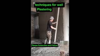 Easy Plastering techniques construction diy construction constructionlife [upl. by Lemrej]