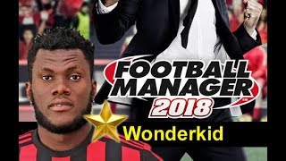 Franck Kessié AC Milan Football Manager 2018 WONDERKID [upl. by Lleoj]