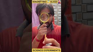 convex lens  magnifying glass  science experiments science experiment [upl. by Ashraf]