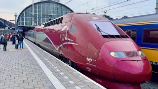 EUROSTAR First Class  Amsterdam to Paris at 300 kmh Europes fastest train [upl. by Ennovyhs101]