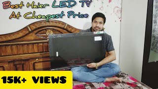 Haier 32quot LED TV LE32D2000  Unboxing And Review with English subtitles [upl. by Enyt]