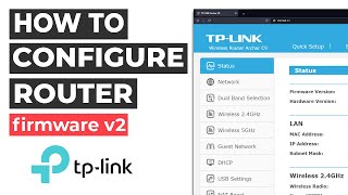 💡How to access TPLINK router settings and how to configure Wireless Router v2 [upl. by Ttnerb]