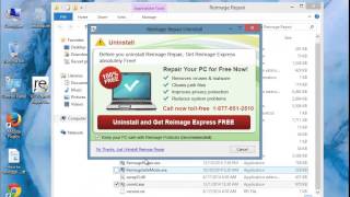 How to Remove Reimage Repair 1801 on Windows 8 [upl. by Etterb]