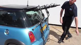 How to Fit Install a Bike Cycle Carrier Rack  BMW Mini One Cooper S [upl. by Tamarra144]